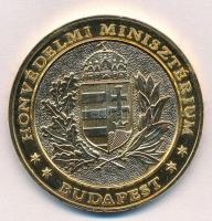 DN "Protestáns Tábori Püspökség / Hondvédelmi Minisztérium - Budapest" aranyozott fém emlé...