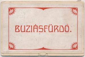 1911 Buziásfürdő, Baile Buzias; Kihajtható képeslap 5 lappal / foldable postcards with 5 tiles (r)
