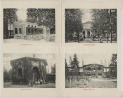 1911 Buziásfürdő, Baile Buzias; Kihajtható képeslap 5 lappal / foldable postcards with 5 tiles (r)