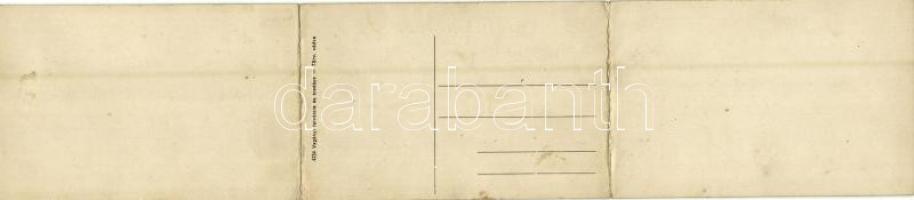 Felsőbánya, Baia Sprie; Bódi-tó. Három részes panorámalap. Vagányi felvétele és saját kiadása / Lacu...