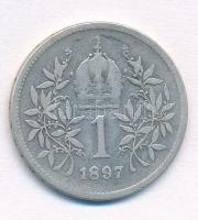 Ausztria 1897. 1K Ag "Ferenc József" T:3
Austria 1897. 1 Corona Ag "Franz Joseph&quo...