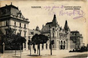 Temesvár, Timisoara; Józsefvárosi pályaudvar, vasútállomás. Káldor Zs. és társa kiadása / Iosefin, railway station