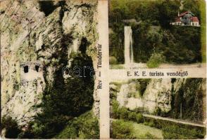 1929 Rév, Vad; Tündérvár, EKE turista vendéglő, vasúti alagút / tourist restaurant, railway tunnel