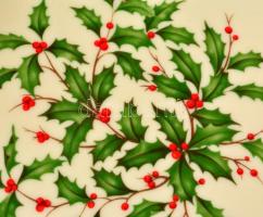 Lenox magyal mintás porcelán tál, 3 db, matricás, jelzett, hibátlan, d: 13, 19 és 20 cm