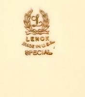 Lenox magyal mintás porcelán tál, 3 db, matricás, jelzett, hibátlan, d: 13, 19 és 20 cm