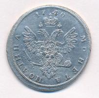 Orosz Birodalom 1740. Poltina jelzetlen fém hamisítvány (fake coin) T:2