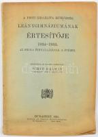 1935 A pesti izraelita hitközség leánygimnáziumának értesítője 1934-1935. Szerk.: Wirth Kálmán. Bp., iskola igazgatósága. Papírkötésben, jó állapotban.