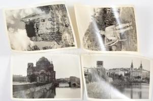 cca 1970 Régi idők nyarai: utazások, nyaralások fényképei, hátuljukon feliratozva, összesen kb. 200 ...