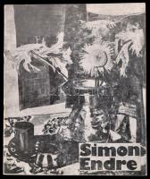 1977 Simon Endre dedikált kiállítási katalógusa
