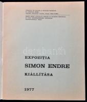 1977 Simon Endre dedikált kiállítási katalógusa
