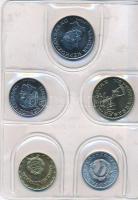 1984. 2f-20Ft (10xklf) forgalmi sor kék műbőrtokban T:1 tokon sérülések