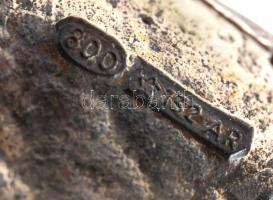 Ezüst(Ag) miniatűr gém, jelzett, m: 5 cm, nettó: 19 g