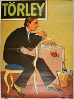 Törley, reprint plakát, kartonra ragasztva, felcsavarva, 76×62 cm
