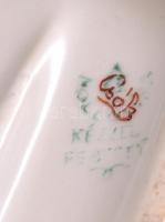 Hollóházi porcelán őzike, kézzel festett, jelzett, hibátlan, 15x10 cm