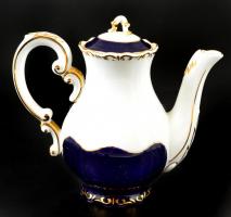 Zsolnay Pompadour mokkás készlet ( 12 személyes, mokkás két fajta festéssel), kézzel festett aranyoz...