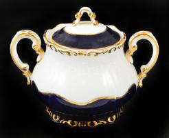 Zsolnay Pompadour mokkás készlet ( 12 személyes, mokkás két fajta festéssel), kézzel festett aranyoz...