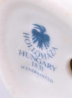 Hollóházi porcelán madár, kézzel festett, jelzett, hibátlan, m: 14,5 cm