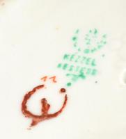 Hollóházi porcelán madárpár, kézzel festett, jelzett, hibátlan, m: 18,5 cm