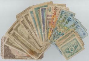 Románia 1941-1998. 45db-os vegyes bankjegy tétel T:III-IV Romania 1941-1998. 45pcs of mixed banknotes lot C:F-G