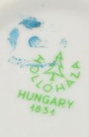 2 db Hollóházi retró kis kiöntő, matricás, jelzett, apró kopásokkal, m: 8,5 cm