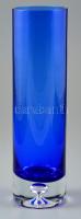 Erkki Vesanto jelzésű fújt váza, peremén apró karcolásokkal, jelzett (3655), m:24 cm