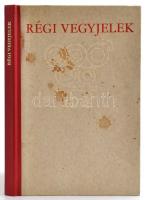 Endrei Walter: Régi vegyjelek. Bp., 1974, Magyar Iparművészeti Főiskola Typo-grafikai Tanszéke. Későbbi, kissé foltos műbőr kötésben.