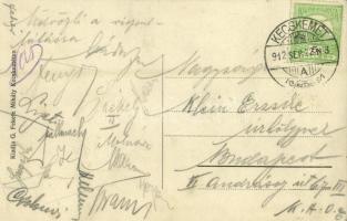 1912 Kecskemét, Izraelita templom, zsinagóga, Magyar Általános Hitelbank, szálloda / synagogue