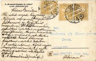 1913 Budapest XII. Zugliget, Labanc úti gazdasági, háztartási és elemi iskola, Ferenc József szobor....