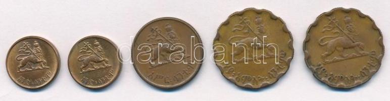 Etiópia 1936. 1c-25c (5x) T:1-,2,2- Ethiopia 1936. 1 Cent - 25 Cents (5x) C:AU,XF,VF