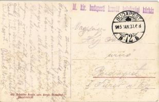 1915 Budapest IX. Ferencváros, M. kir. honvéd helyőrségi kórház. Gyáli út 17. + "M. kir. budape...
