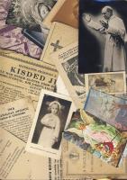 20 db vallásos témájú nyomat, szentkép