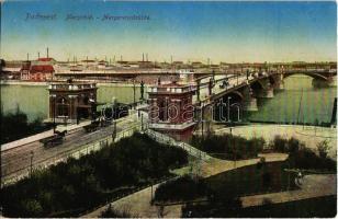 Budapest, Margit-híd, villamos