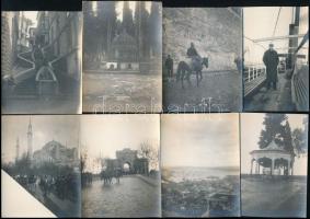 cca 1910-1920 Konstantinápolyi képek, 26 db fotó, 7×10 cm