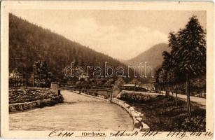 1914 Fenyőháza, Lubochna; Park, híd. Madarassy Béla felvétele / park, bridge (Rb)