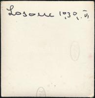 1939 Losonc, országzászló, 6×6 cm