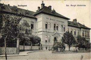 1914 Budapest III. Óbuda, Szent Margit közkórház + "M. kir. budapesti honvéd helyőrségi kórház" (EK)