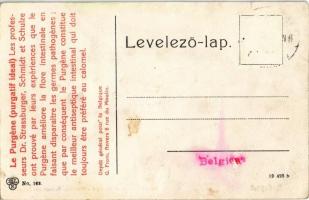 Budapest II. Hűvösvölgy, Balázs Vendéglő kerthelyiség. Hátoldalon Le Purgene reklám