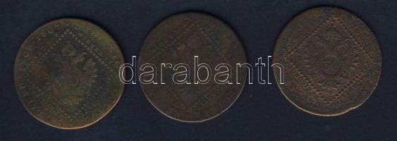 Ausztria/magyar verdejel 1807B+E+S 30Kr 3klf verdejel! T:4,4+