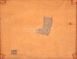 Kliené Róna Klára (1901-1987): Ív ucca 1927 (Tabán). Olaj, vászon (lyukas), jelzett, sérült keretben...