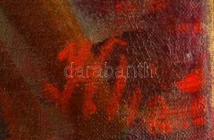 Klie Zoltán (1897-1992): Vágtató szerelmesek. Olaj, vászon, jelzett, restaurált, 50×60 cm