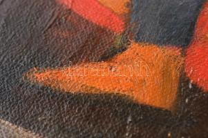 Klie Zoltán (1897-1992): Vágtató szerelmesek. Olaj, vászon, jelzett, restaurált, 50×60 cm