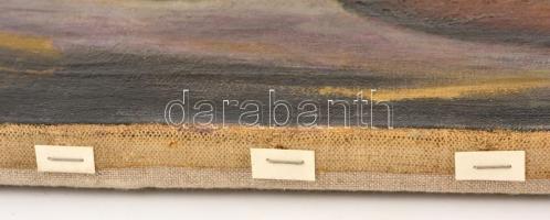 Klie Zoltán (1897-1992): Vágtató szerelmesek. Olaj, vászon, jelzett, restaurált, 50×60 cm