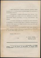 1923 A Salan nevű új desinficienssel végzett vizsgálatokról, különlenyomat a Gyógyászat Tudományos K...