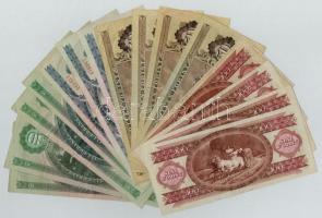 16db-os vegyes magyar forint bankjegy tétel T:III