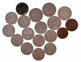 Ausztria 1893-1916. 18db-os Heller tétel T:2 Austria 1893-1916. 18pcs of Heller coins C:XF