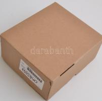 Dekoratív bronz gyertyatartó, m: 23 cm