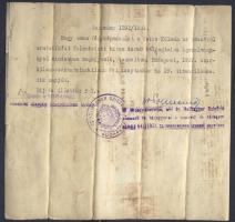 1939 I. világháborús Vitézségi érem viselésére jogosító igazolványokról készült hitelesített fotómás...