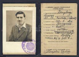 1905 cselédkönyv, 1941 fényképes lakhatási engedély