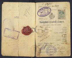 1905 cselédkönyv, 1941 fényképes lakhatási engedély