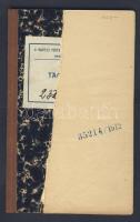 1905 Szolgálati és cselédkönyv, Magyar Posta és Távirdai altisztek kitöltetelen tagsági könyve